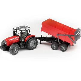 BRUDER MASSEY FERGUSON 7480 PÓTKOCSIVAL