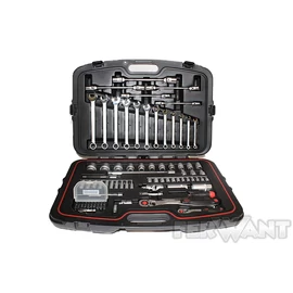 DUGÓKULCSKÉSZLET KOMBINÁLT  1/4" + 1/2" 96 RÉSZES