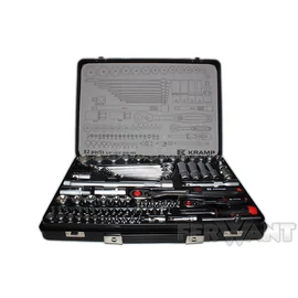 DUGÓKULCSKÉSZLET KOMBINÁLT  1/4" + 1/2"  82 RÉSZES