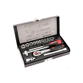 DUGÓKULCSKÉSZLET 1/4" 16 RÉSZES COLOS
