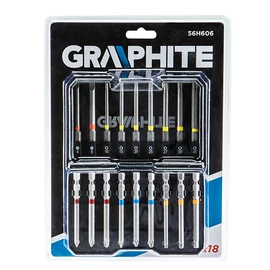 BITKÉSZLET 18 DB-OS HOSSZÍTOTT GRAPHITE
