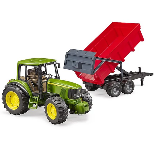 BRUDER JOHN DEERE 6920 BILLENŐSZEKRÉNYES PÓTKOCSIVAL