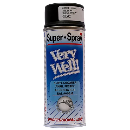 VERY WELL MATT FEKETE FESTÉK RAL9005 400ML