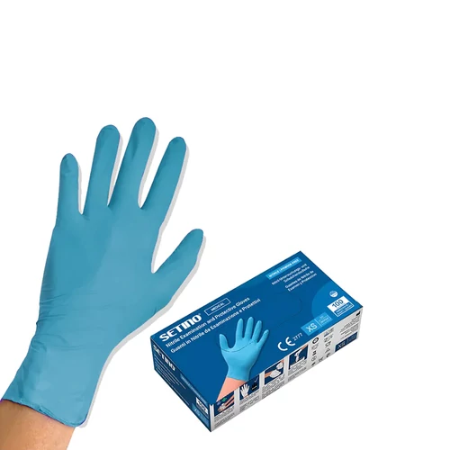 VÉDŐKESZTYŰ NITRIL (SETINO) "M"